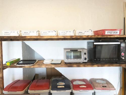 Η κουζίνα ή μικρή κουζίνα στο Guesthouse Asibina