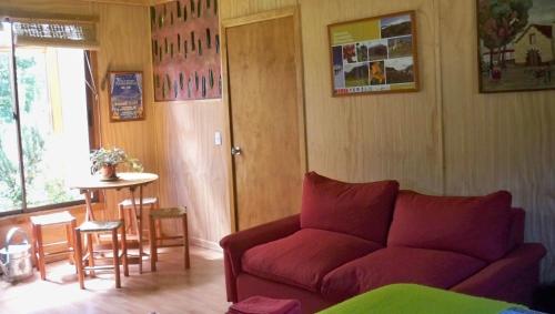 Posezení v ubytování CasaVerde Hostal Ecologico