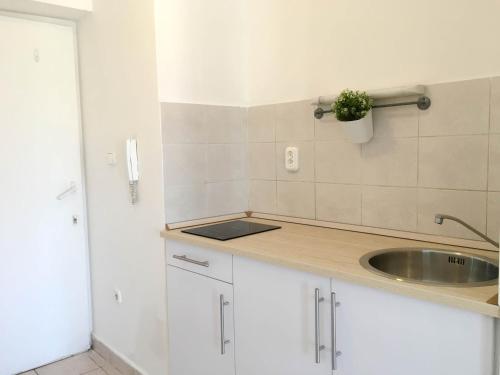 Virtuve vai virtuves zona naktsmītnē Budapest Baross Apartment