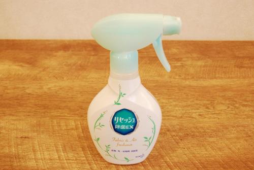 a bottle of baby cleaner sitting on a table at Hotel cooju Fukui in Sakai