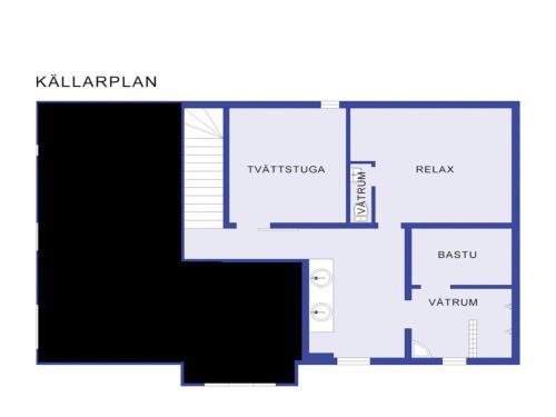 a plan of a floor plan of a house at Prästgården i Funäsdalen in Funäsdalen