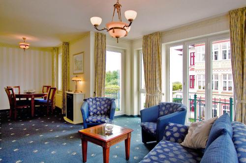 Χώρος καθιστικού στο SEETELHOTEL Ostseeresidenz Ahlbeck