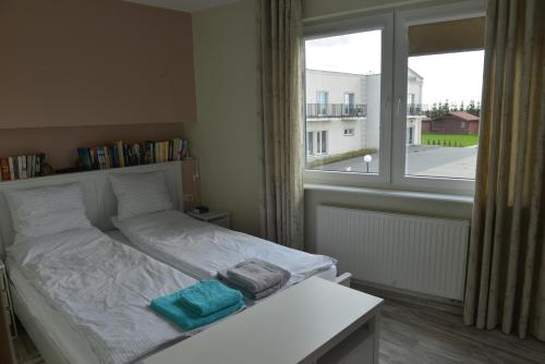 Posteľ alebo postele v izbe v ubytovaní Apartament Babitonga I