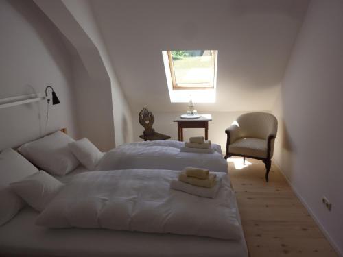 Postel nebo postele na pokoji v ubytování Villa Breitenberg