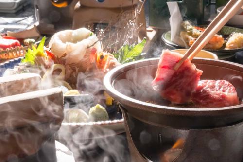 Φαγητό σε αυτό το ryokan ή κάπου εκεί κοντά