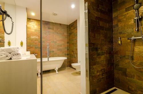 Apart Hotel Vlad Tepesにあるバスルーム