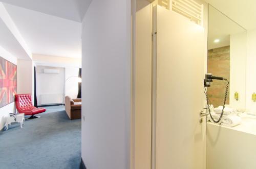 Apart Hotel Vlad Tepesにあるベッド