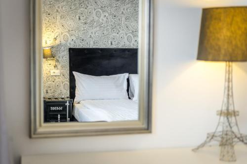 Apart Hotel Vlad Tepesにあるベッド