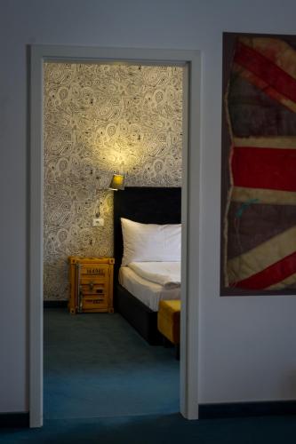 Apart Hotel Vlad Tepesにあるベッド