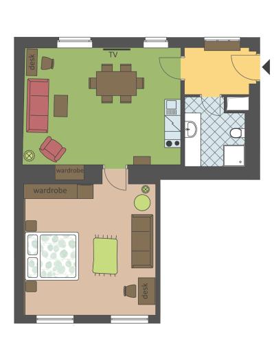 Κάτοψη του SeNo6 Apartments