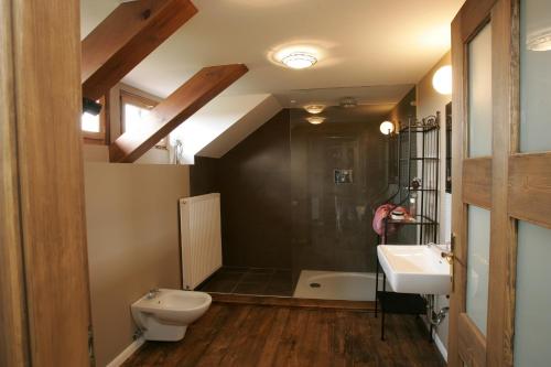 Koupelna v ubytování Hisa Vina
