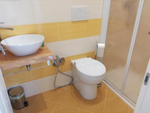 Koupelna v ubytování Il Grattacielo B&B