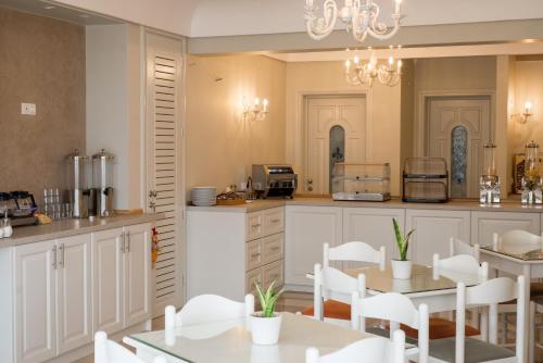 Virtuvė arba virtuvėlė apgyvendinimo įstaigoje Castro Hotel