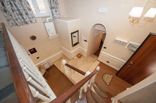 an overhead view of a staircase in a house at Daniela house in Anzio