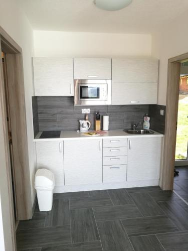 Η κουζίνα ή μικρή κουζίνα στο Apartmany 154