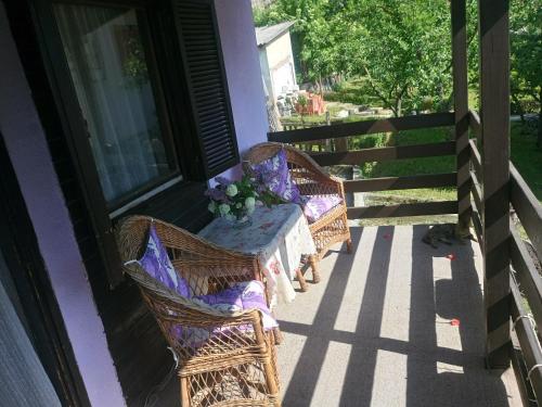 Un balcón o terraza de Apartmani Janković
