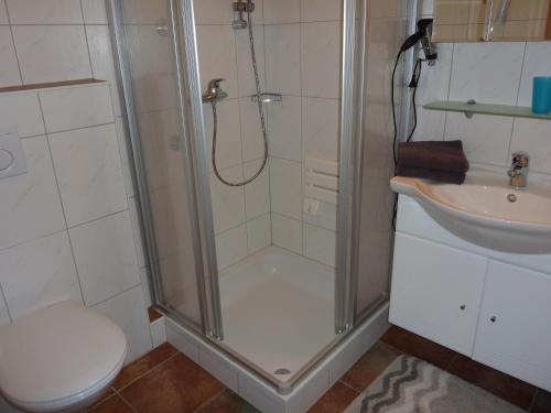 Kúpeľňa v ubytovaní Haus Rigl