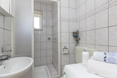 Koupelna v ubytování Apartman u centru Makarske