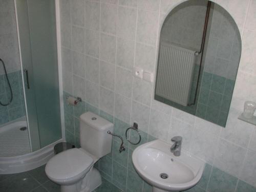 Koupelna v ubytování Privat u Starona