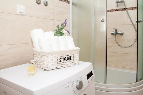 Koupelna v ubytování Villa Karmen