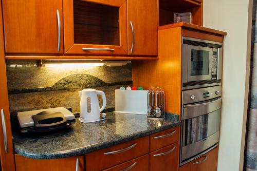 Dapur atau dapur kecil di Apartment Bor