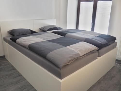 Cama o camas de una habitación en Pension Anja