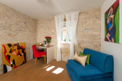 Posezení v ubytování Agava Lux Rooms&Pool