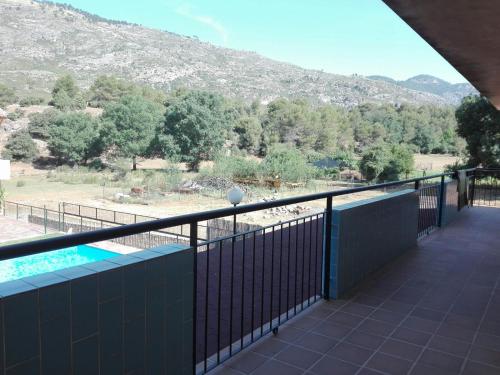 En generel udsigt til bjerge eller udsigt til bjerge taget fra lejligheden