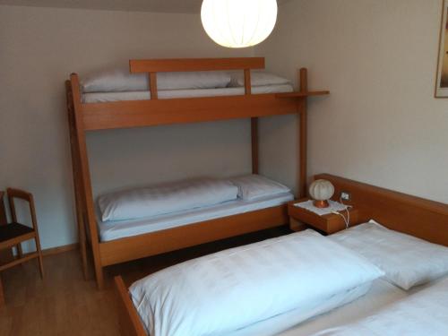 Postel nebo postele na pokoji v ubytování Bigraberhof