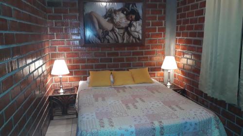 Posteľ alebo postele v izbe v ubytovaní Casa de playa tortugas