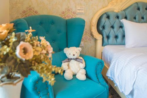 Letto o letti in una camera di 山閱聖堡羅莊園