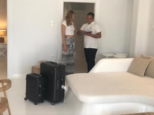 Tetamu yang menginap di Villa Kampani Sea View Villa Mykonos Town