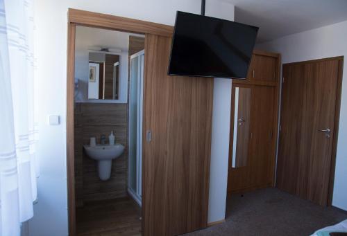 Kúpeľňa v ubytovaní Penzion Beta