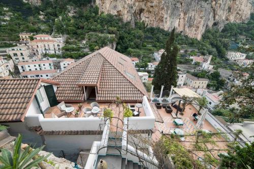 a view of a house on a mountain at Hotel Villa Annalara charme and Relax in Amalfi
