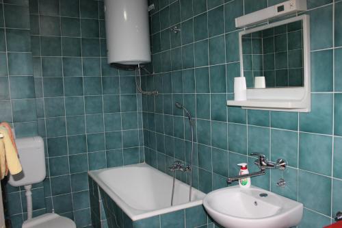 Et badeværelse på Dudić apartmani