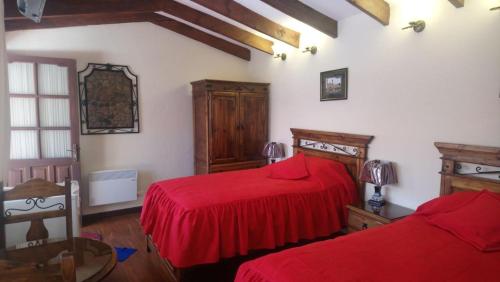 Ένα ή περισσότερα κρεβάτια σε δωμάτιο στο Hotel Santa Mónica
