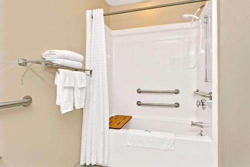 Bathroom sa Microtel Inn & Suites by Wyndham Florence/Cincinnati Airpo