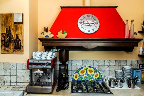 Nhà bếp/bếp nhỏ tại Agriturismo B&B Le Gazze