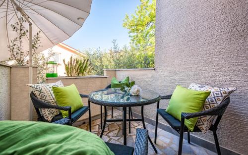 Χώρος καθιστικού στο Apartman Percan