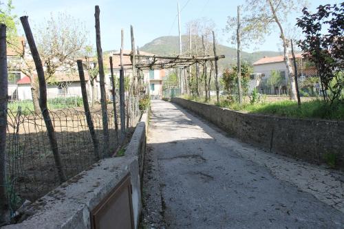 a dirt road next to a fence with trees at Casa Marilì in Pianillo