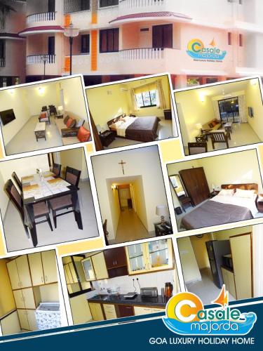 a collage of photos of a house at Casale Majorda in Majorda
