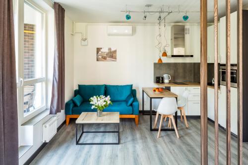 Ruang duduk di Central Park Apartments