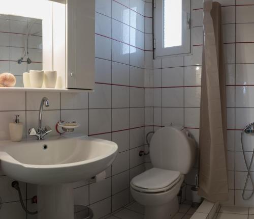 Koupelna v ubytování Zak Apartments