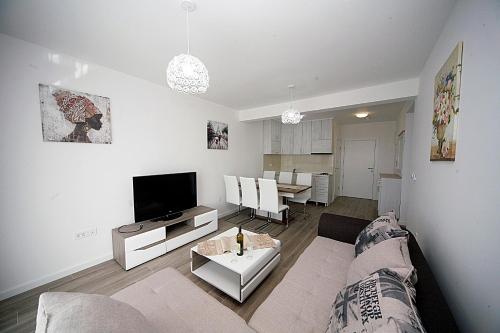 TV a/nebo společenská místnost v ubytování Sea Star Apartment