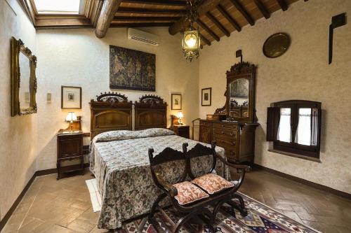 Posezení v ubytování Castelletto di Montebenichi