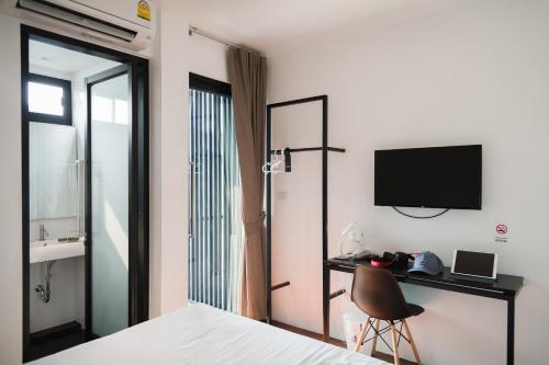 Μια τηλεόραση ή/και κέντρο ψυχαγωγίας στο The Common Hostel