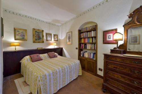 Cama o camas de una habitación en Castelletto di Montebenichi