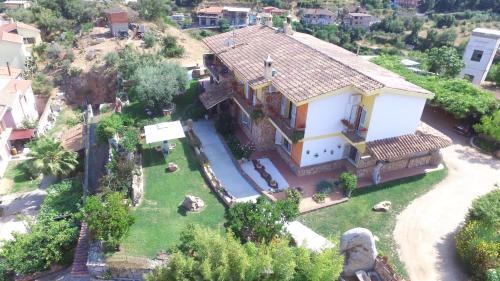 an aerial view of a house at Bellavista in Loceri