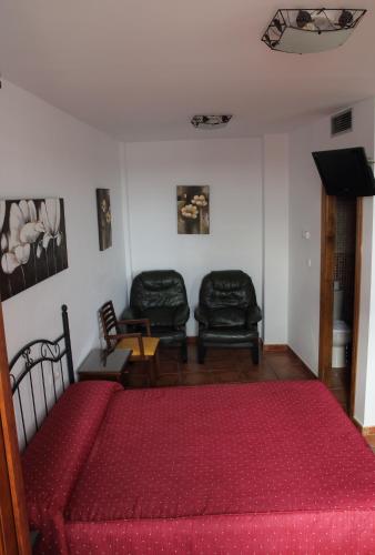 Χώρος καθιστικού στο Hostal Palomares