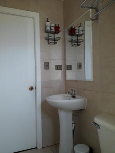 Ванная комната в Cabañas Lago Azul